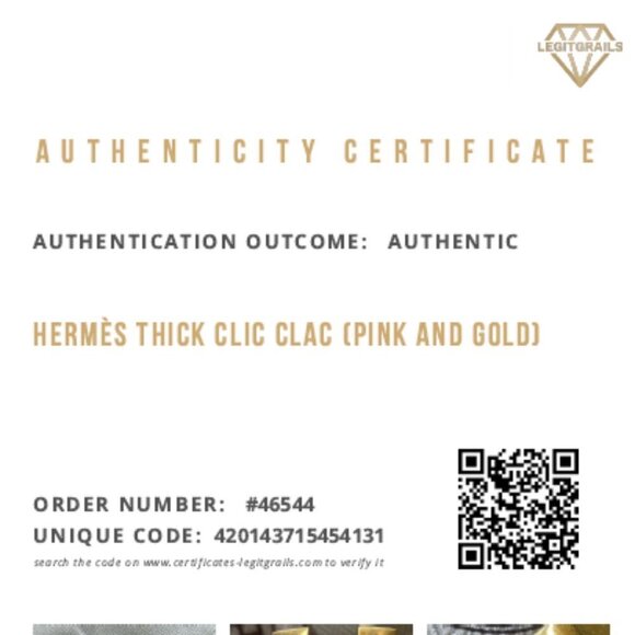 Hermès Thick Clic Clac H Bracelet PM Rose Candeur Gold Authentic - Picture 17 of 17